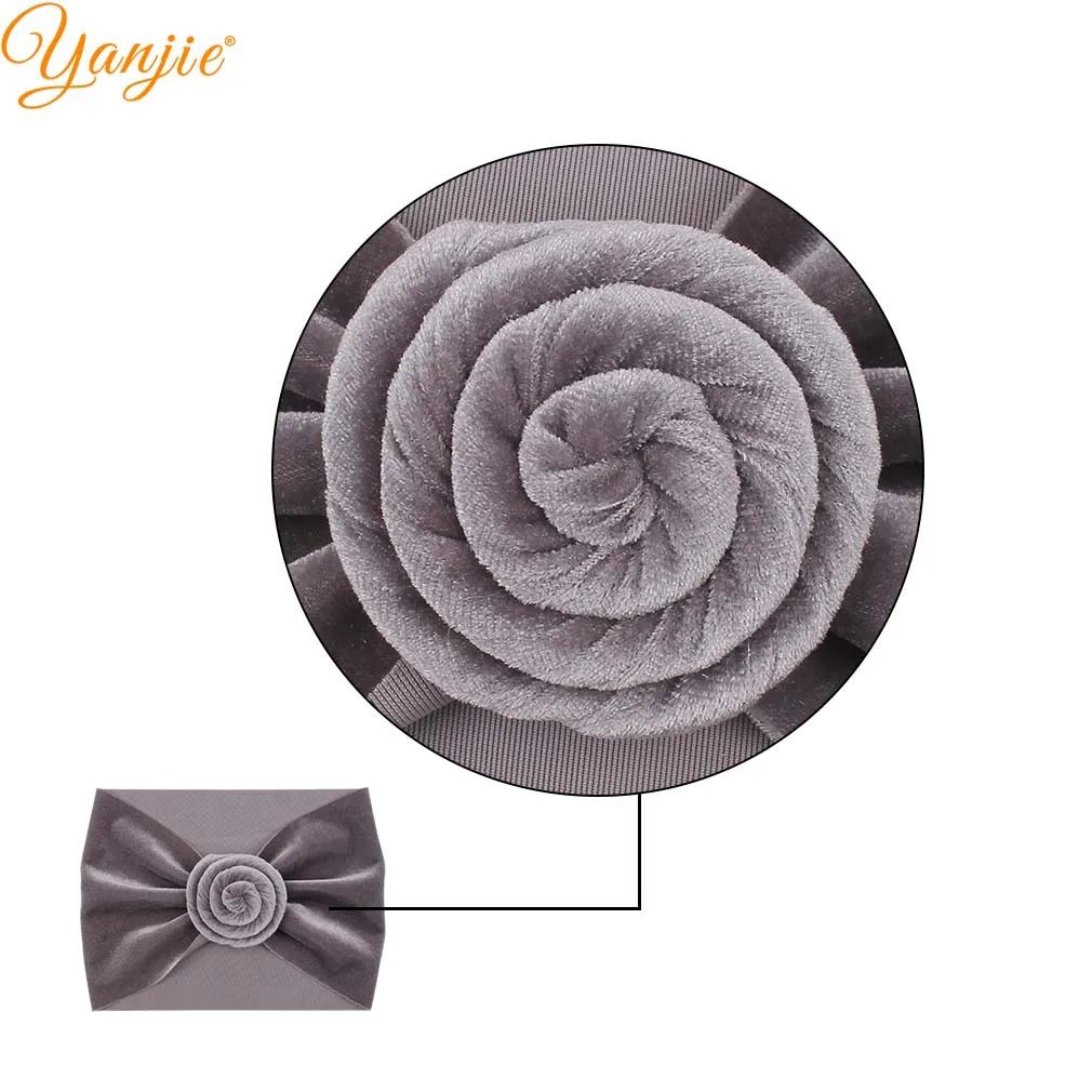 Solid Soft Velvet Turban For Girls Headband Spring 2020 Ball Head Wrap Kids Hair Bands Accessories |