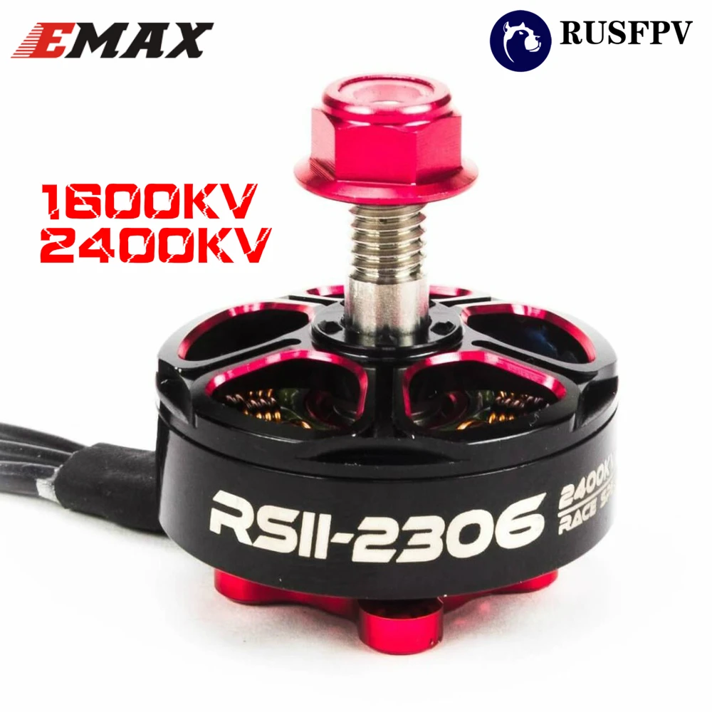 EMAX RSII 2306 1600KV 2400KV гоночные спецификации 3-6S FPV гоночный бесщеточный двигатель для RC