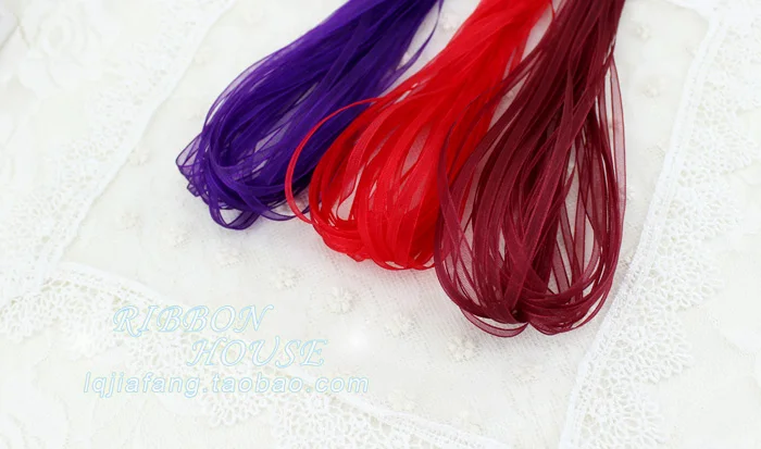 Горячая Распродажа одежды для мальчиков (40 м/лот) 1/8 ''(3 мм) ленты из органзы