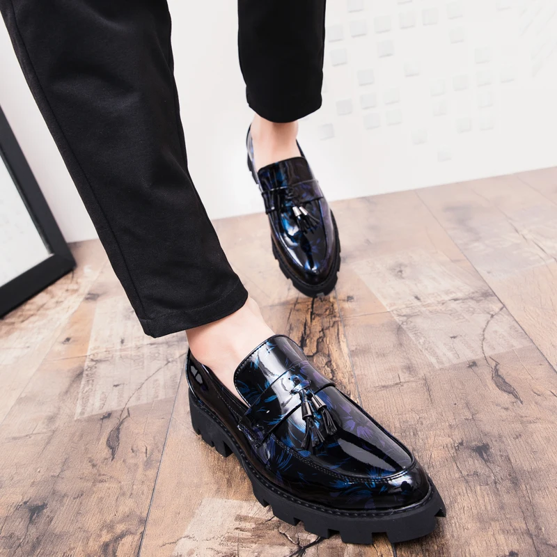 

Fashion outdoor men slip on business dress Flats breathable Slip on Casual men shoes comfortable mens casual wedding shoes w5