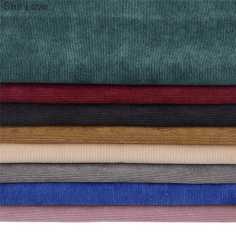 Она любит тисненые полосы бархат ткань швейная одежда ткани DIY материалы ручной