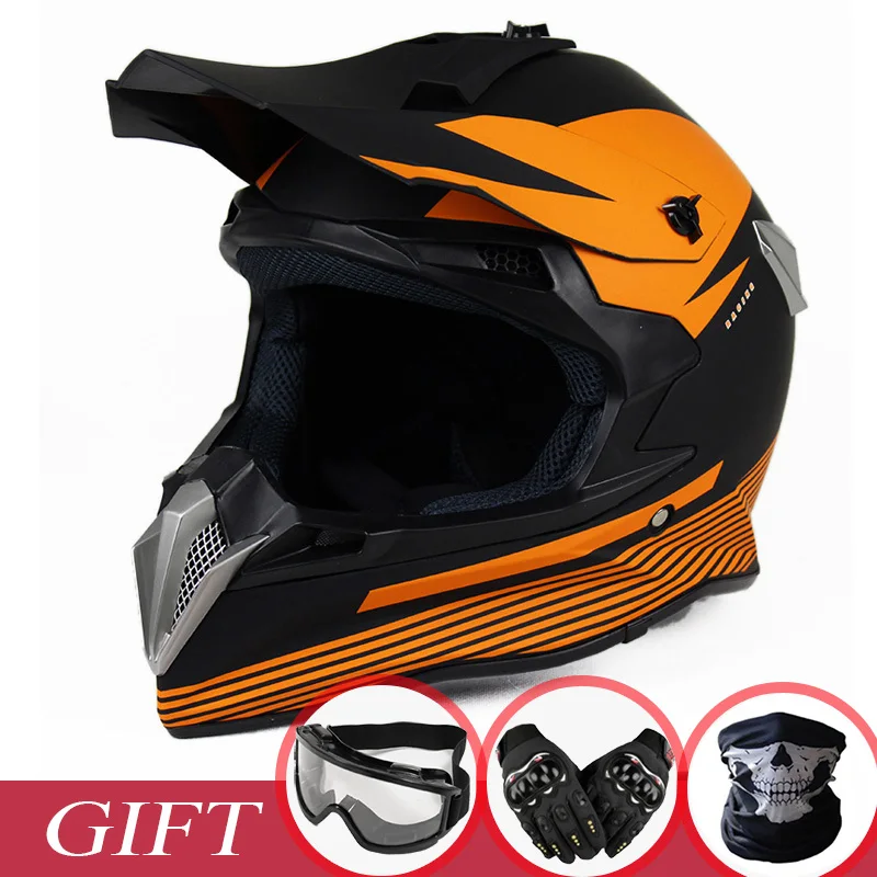 

WLT Motorcycle ATV Dirt bike Helmet Motocross MTB DH Downhill Motorbike Motocross Helmets Motor Goggles Moto Mask Gloves Gift