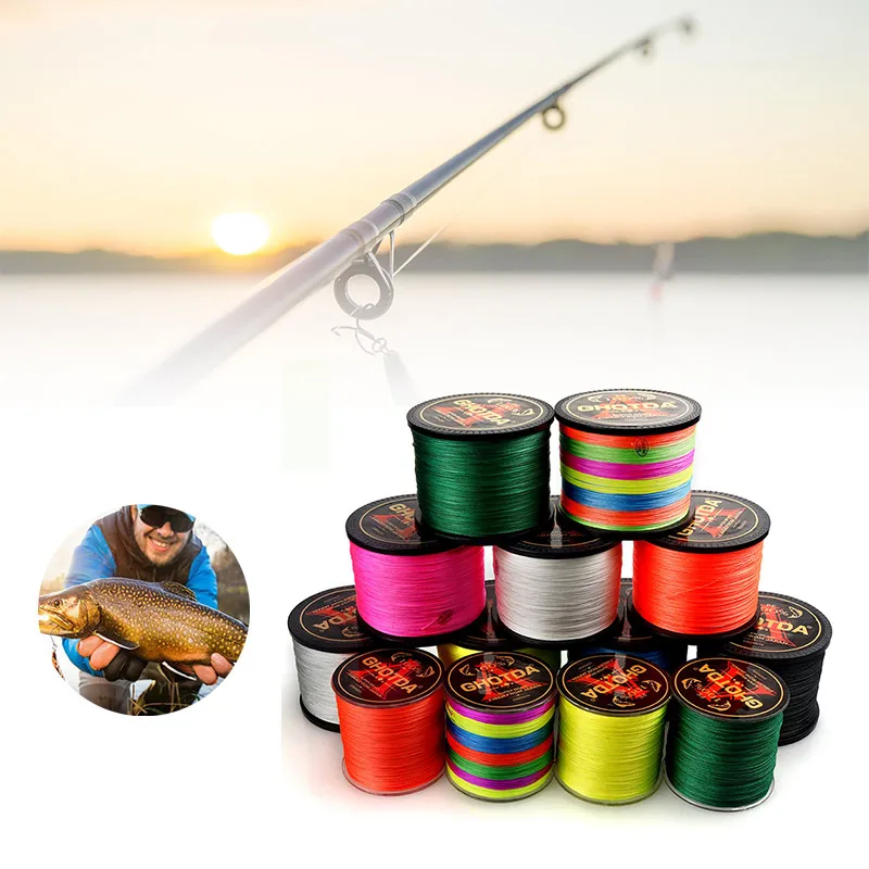 

Плетеная рыболовная леска из ПЭ 500 м PE лески 4 нити рыболовная сеть из проволоки для рыбалки на карпа, YS-BUY