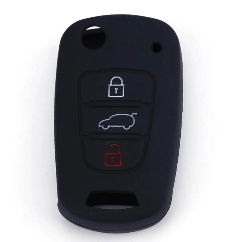Силиконовый откидной складной чехол для ключей автомобиля KIA K2 K3 K4 K5 Sid Rio Soul Sportage