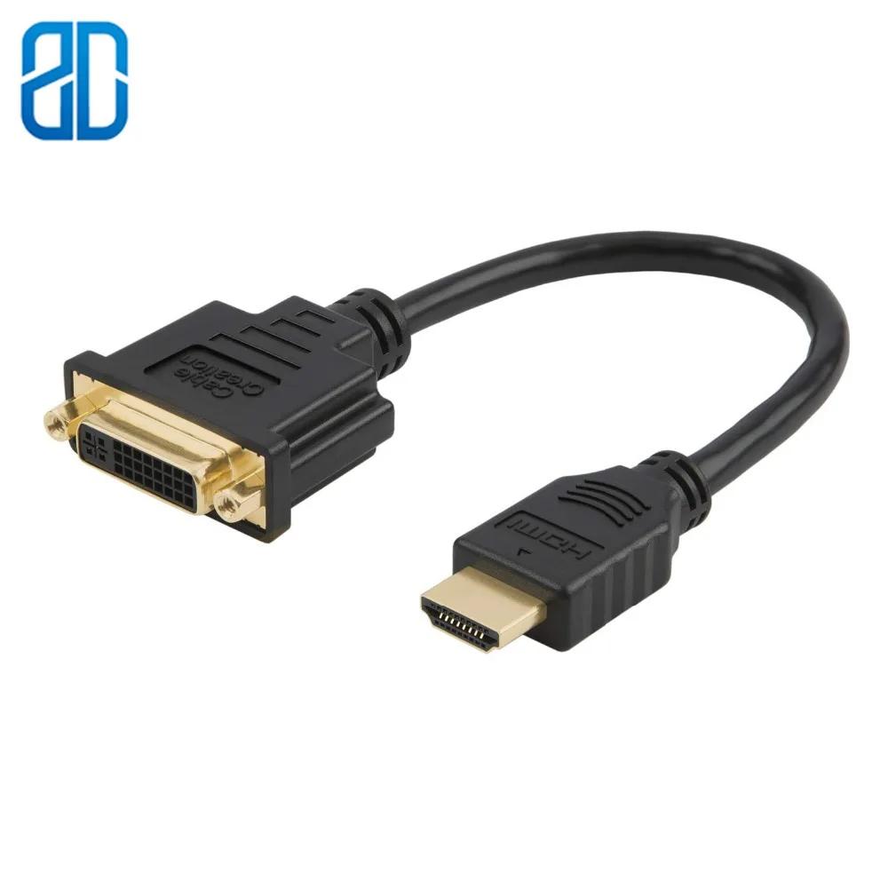 Кабель HDMI DVI двунаправленный штекер DVI(24 + 1) гнездовой адаптер 1080P к конвейер 3D HDTV PS3