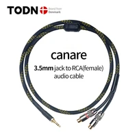 canare hifi cable audio rca cable audio signal wire plug 3 5mm aux plug convert 2 rca female plug