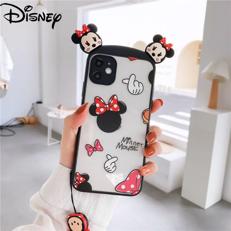 

Disney three-dimensional cute cartoon Mickey Minnie phone case for iPhone11/11por/11promax/12/12prom/12p/x/xs/xr/8p/7/8/7p cover