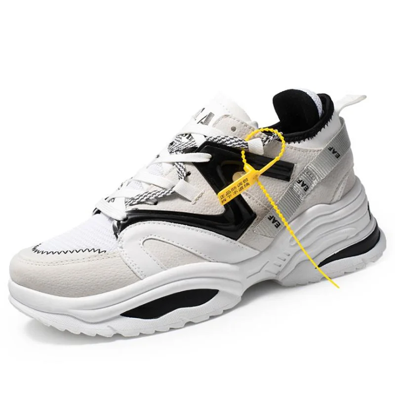 

Stylish Women Casual Shoes Lovers Leather Dad Platform Chunky Sneakers Harajuku Flat Thick Sole Tenis Wedge White Basket Walking
