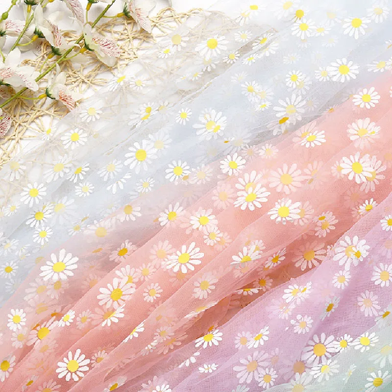 

Three-dimensional Embroidered Flower Mesh Fabric Embroidered Lace Clothing Wedding Dress Embroidery Clothing Fabric wholesale