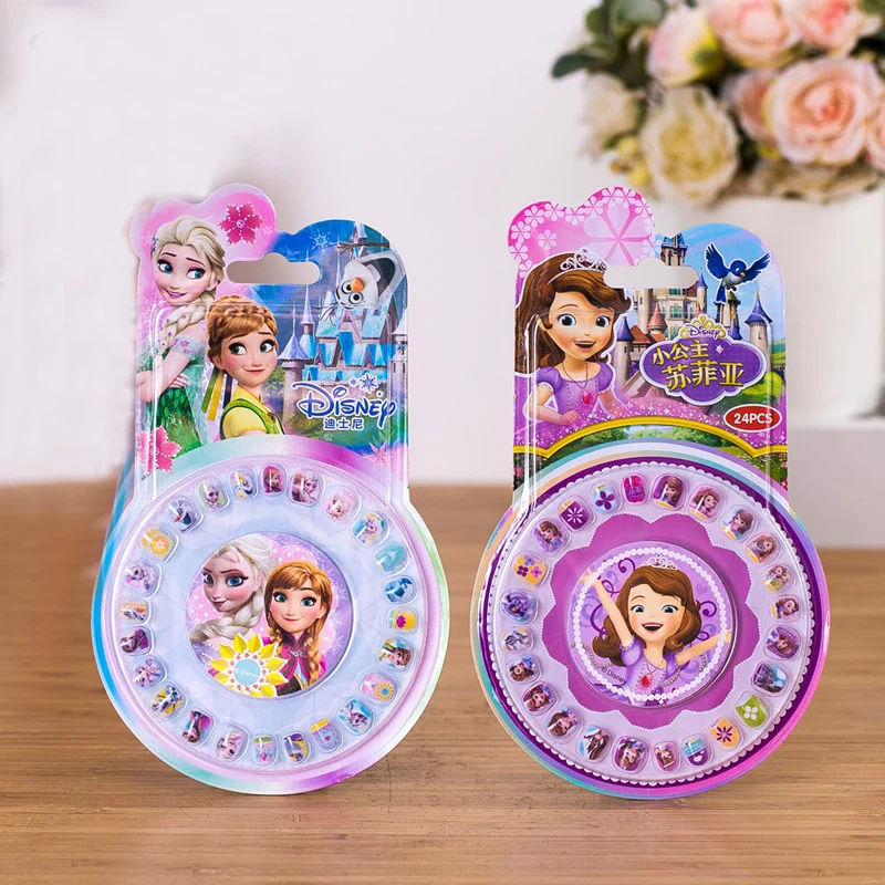 2 стикера для ногтей Disney Холодное сердце Эльза Анна София принцесса модная