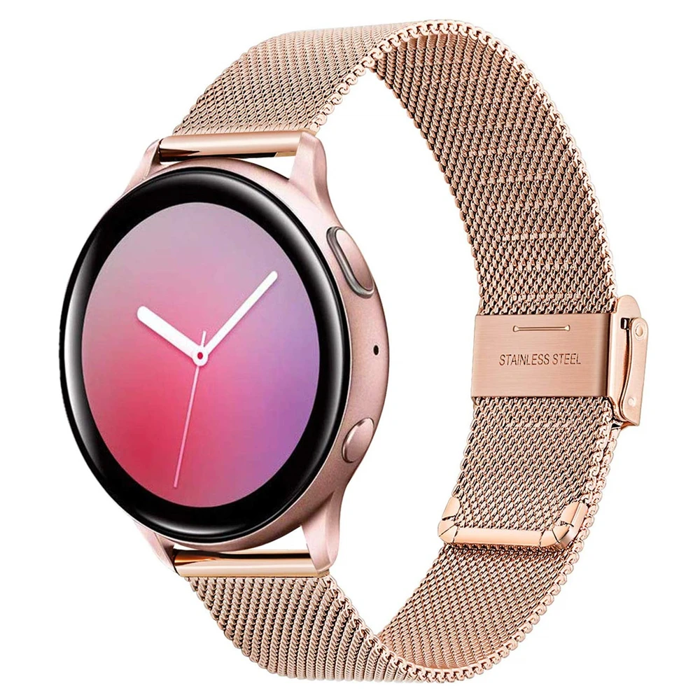 Ремешок Миланская петля для samsung galaxy watch active 2 44 мм браслет из нержавеющей стали