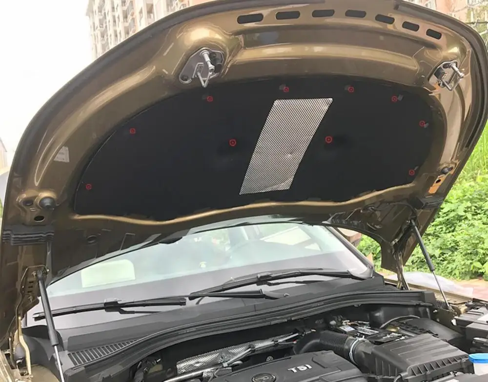 Для skoda kodiaq двигатель теплоизоляция хлопок pad|Крышки двигателя| |