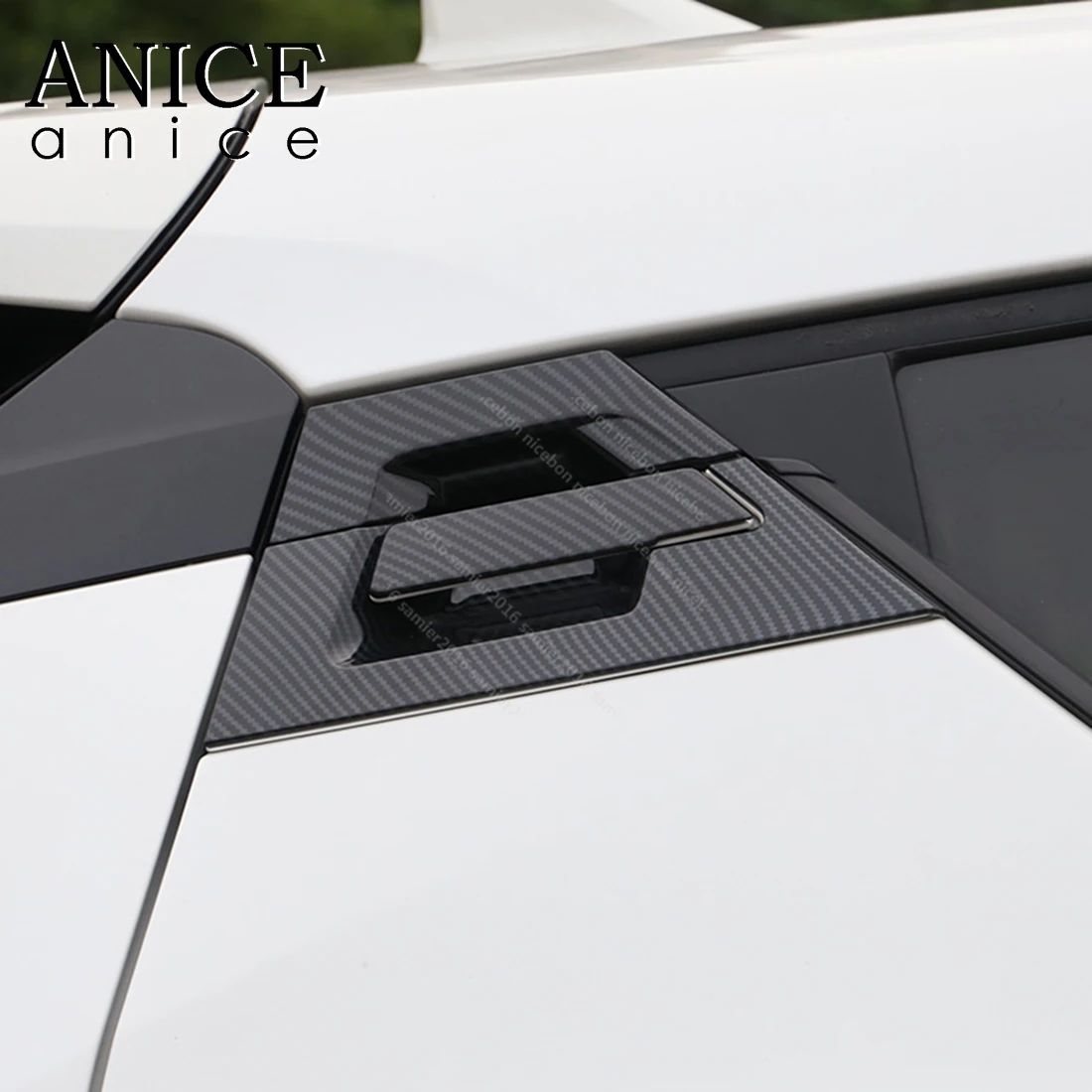 Углеродное волокно цвет задняя дверь ручка Чаша декоратор отделка для toyota C-HR CHR |