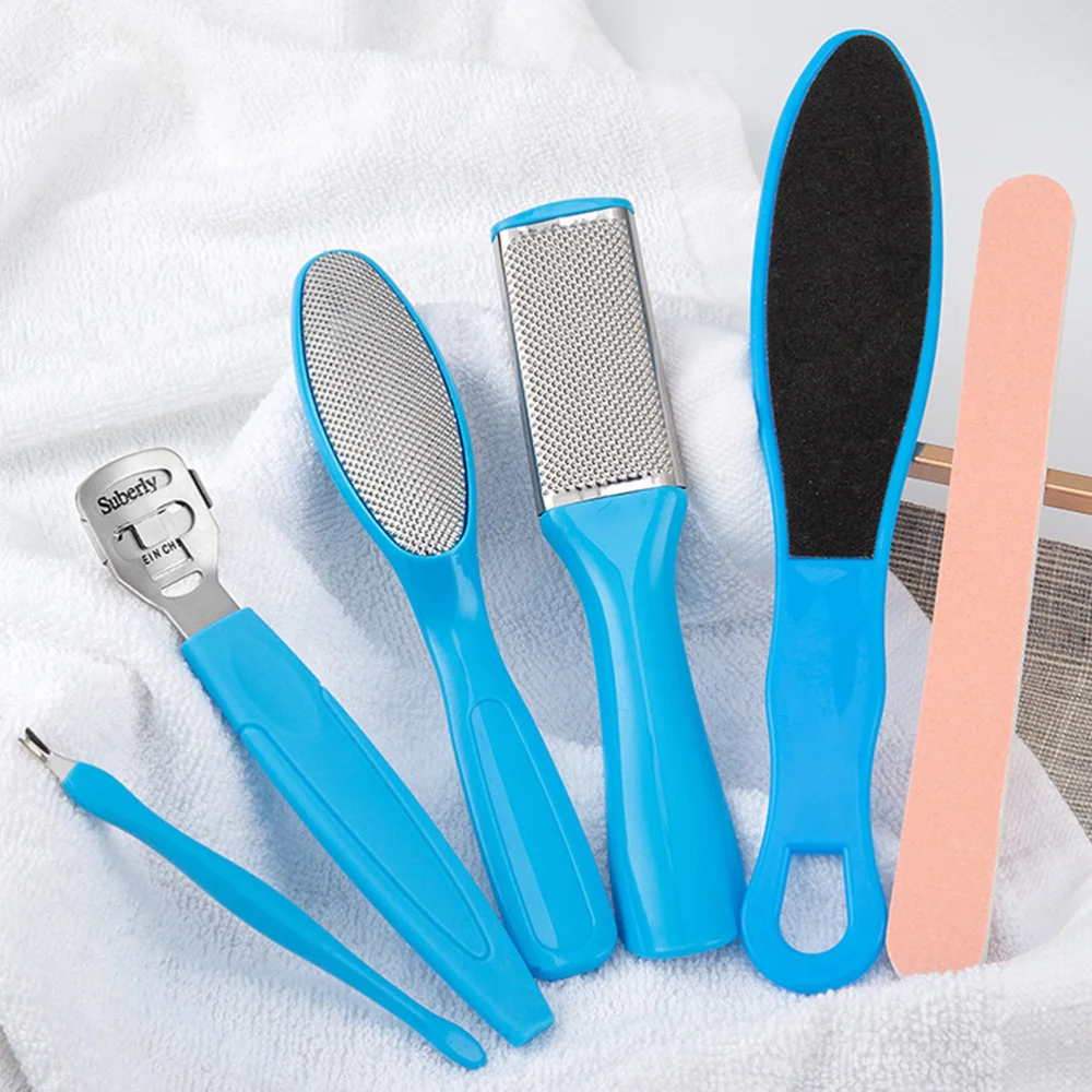 

12Pcs Stainless Steel Foot File Foot Grinding Tools Foot Scraper Callus Dead Skin Remover White