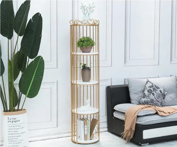 

Flower rack wrought iron multilayer retro bird cage living room balcony fleshy shelf cosmetic storage shelf