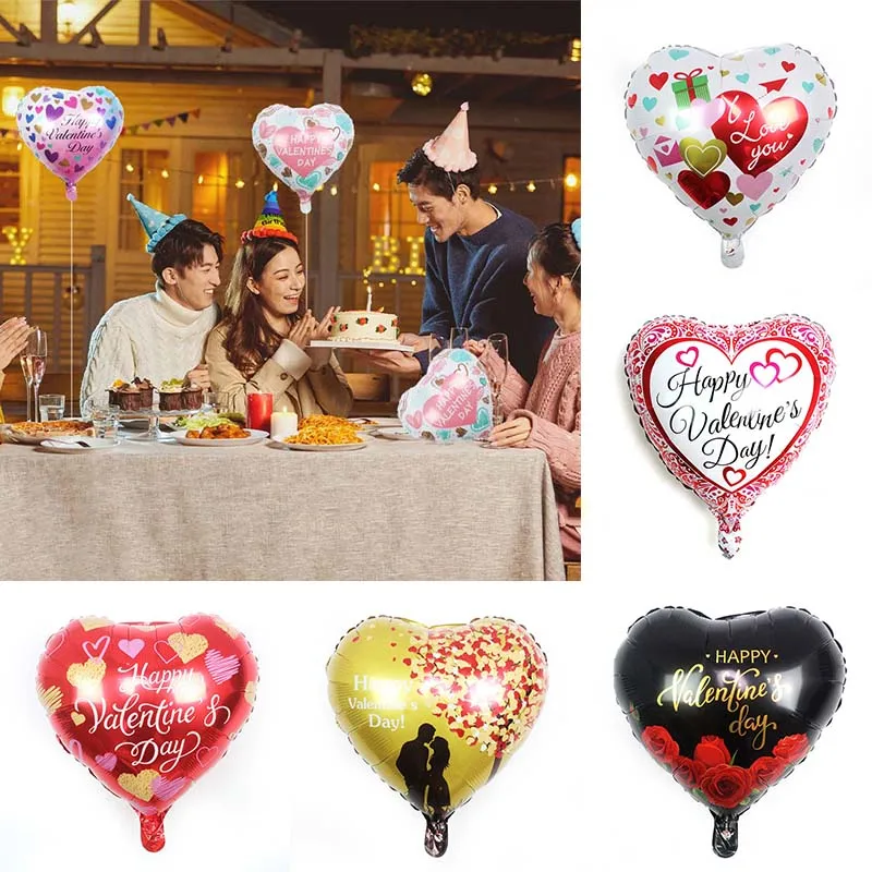 

1PC Valentines Day Decor Heart Foil Balloons Air Helium Wedding Baloons Birthday Party Decoration Romantic Gifts For Girlfriend