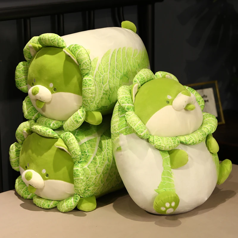 

Creative Green Chinese Cabbage Dog Shiba Inu Plush Toy Soft Cartoon Corgi Vegetable Plants Stuffed Doll Comfortable Pillow Gifts
