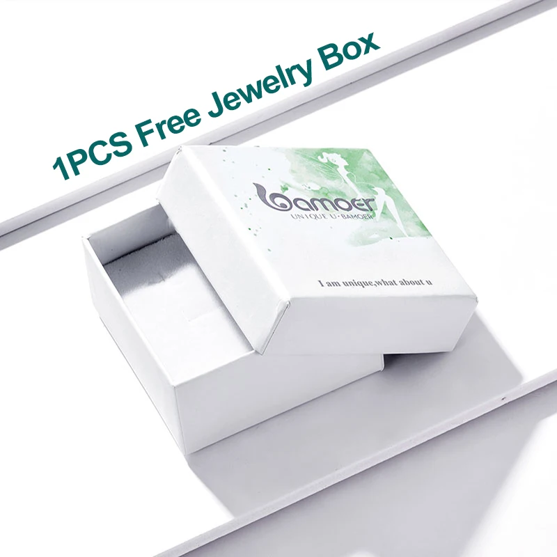 Женские сережки-гвоздики Bamoer оригинальные из стерлингового серебра 925 пробы