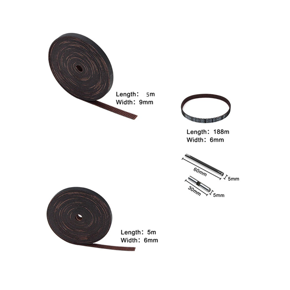 VORON 2.4 Set GT2 LL-2GT RF Open Timing Belt 2GT 16T 80T 20T Tooth Pulley 188-2GT Shaft Bearing 625 F695 2RS Motion Parts
