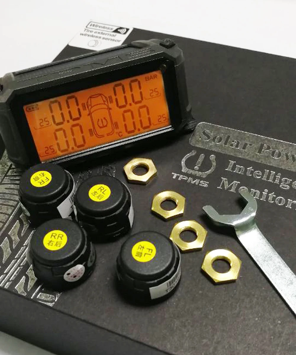 2018 Новый TPMS Система Контроля Давления в Шинах Солнечной Энергии Беспроводной
