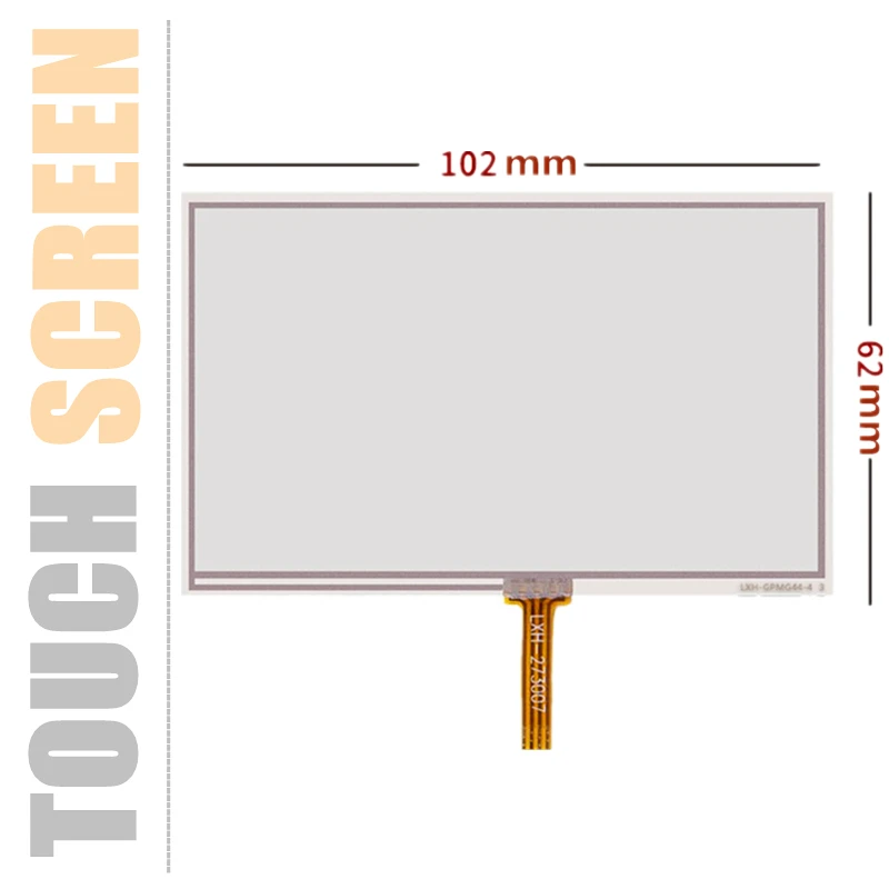 

10 Pcs New 4.3''Inch TouchScreen 102mm*62mm for AT043TN24 V.7 Resistance Handwritten Touch Panel Screen Glass Digitizer Repair