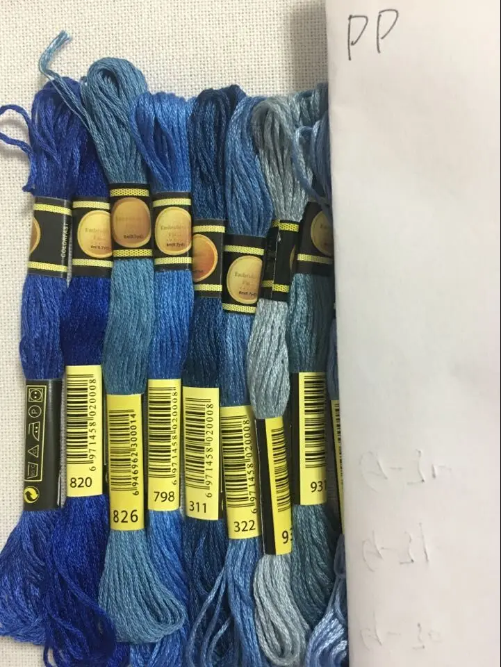 Cxc 8 цветов нить для вышивки крестом нитью шитье моток пряжи ремесло DIY браслет