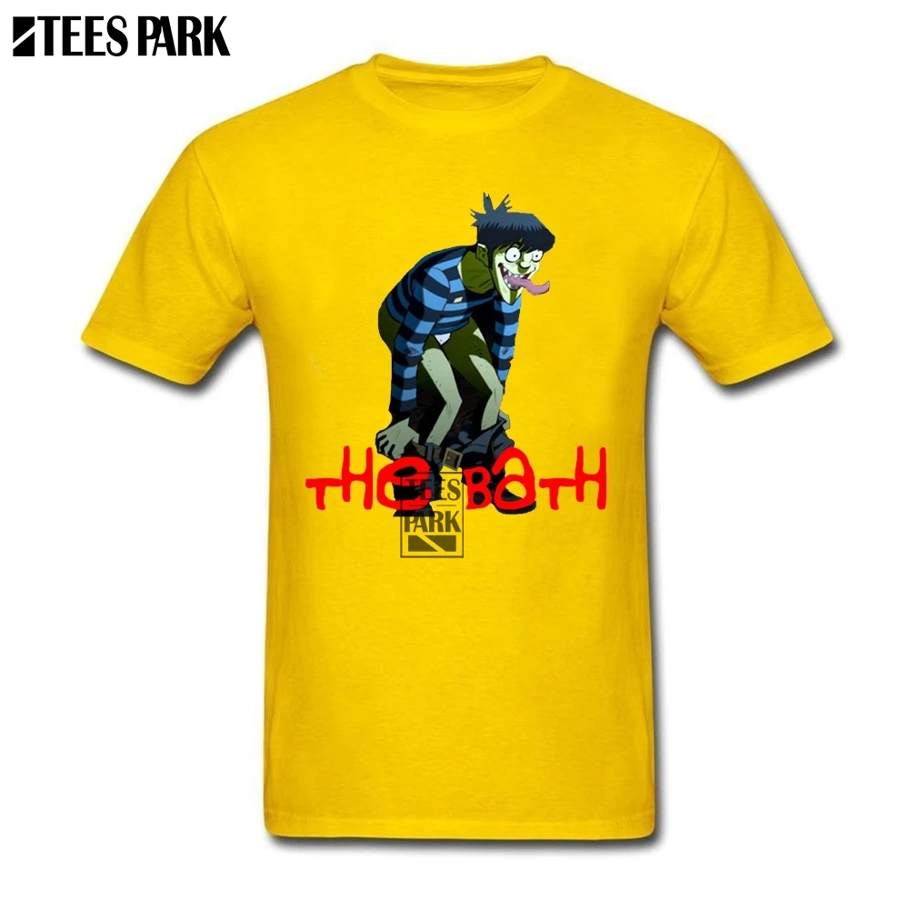 Tee Shirts Noodle Gorillaz Cool White T Shirt for Men Youth Natural Cotton Discount Men's Cusised Designer | Мужская одежда
