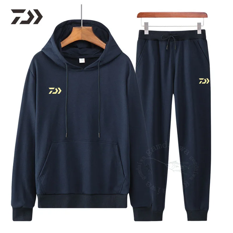 Daiwa Толстовка Спортивная с большим карманом флисовая однотонная уличная одежда