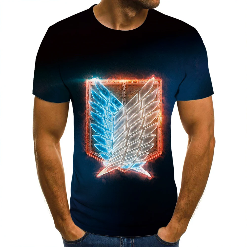 

3D T-Shirt Attack On Titan Team Cothing Men Women Children Short Sleeve Cool Tees Fashion Casual Summer Boy Girl Kids Streetwear