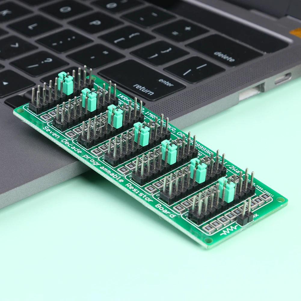 7 Seven Decade 1R - 9999999R Programmable Adjustable SMD Resistor Slide Board Step Accuracy 1% 1/2 Watt Module 200V | Электроника