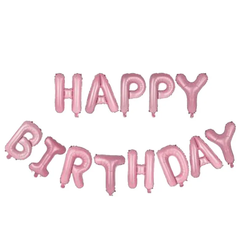 16 дюймов буквы фольгированные шары С Днем Рождения День рождения украшение