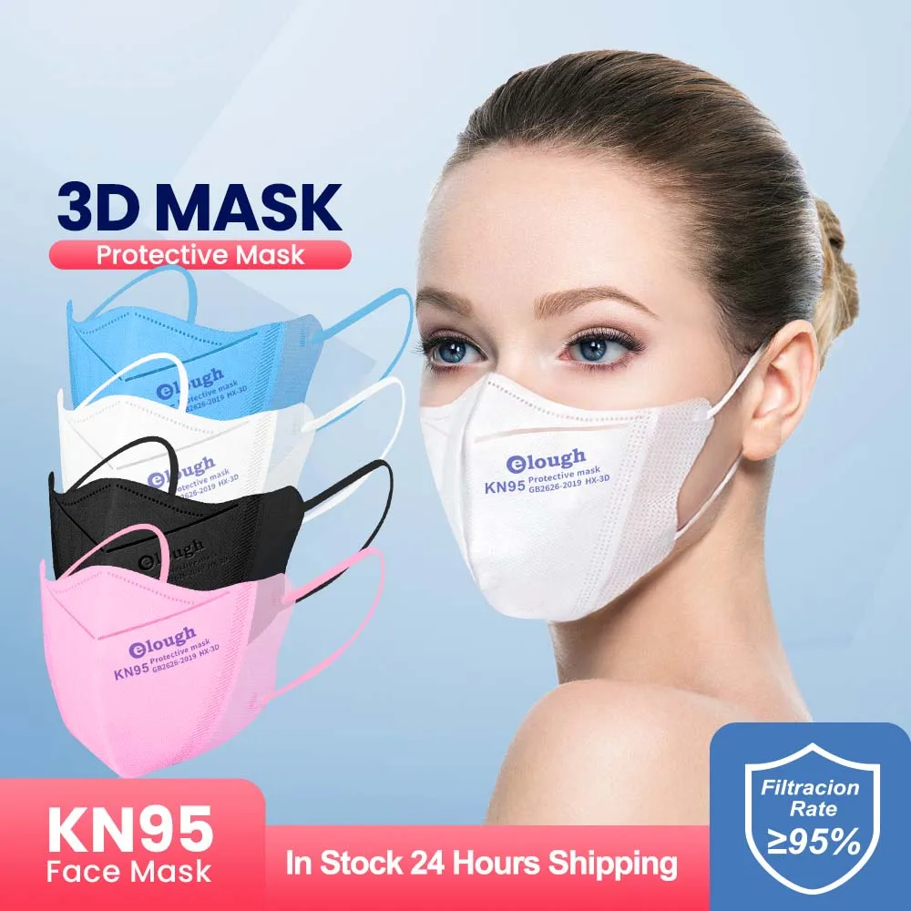 

10-200PCS New 3D Face Mask FFP2 Mascarillas KN95 Certificadas Adult FFP2mask 4 Ply Mascherine FPP2 Homologada CE Mascarilla FFP3