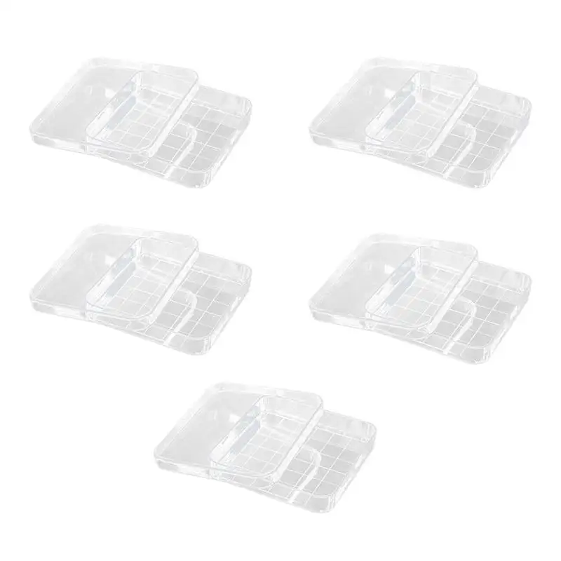 

5pcs Petri Dish Set Plastic Petri Dishes Kids School Laboratory Projects Parts