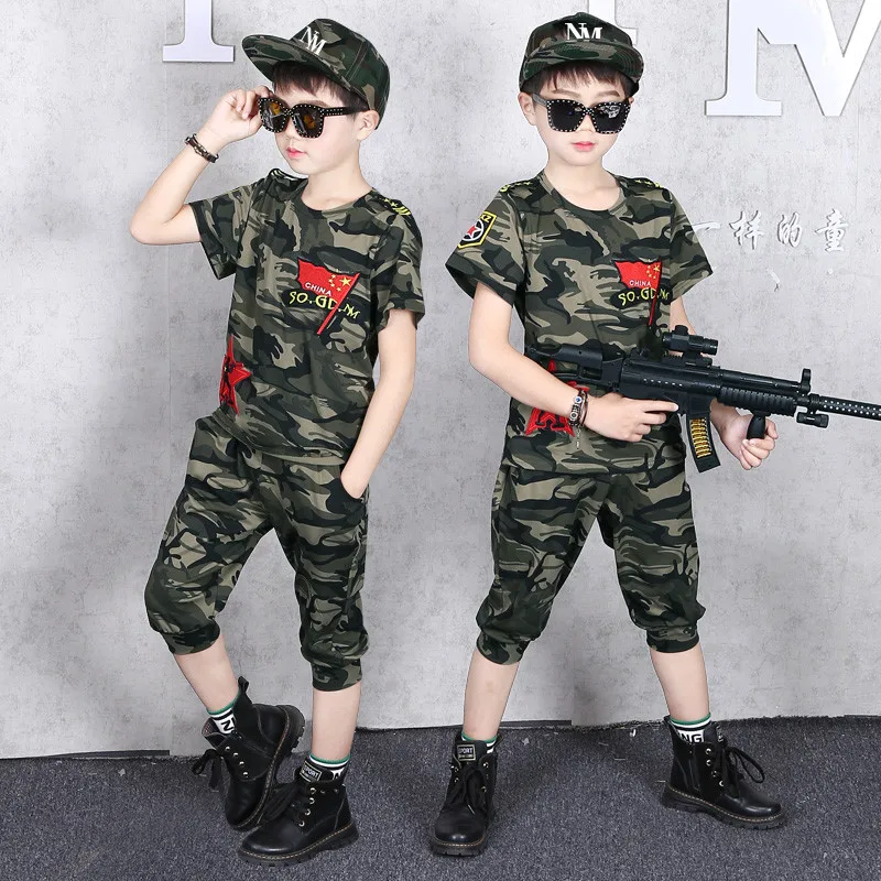 

4-14 Years Summer Boy Clothing Set 2021 New Fashion Casual Active T-shirt+ Pant Kid Children Boy Teenager Clothing