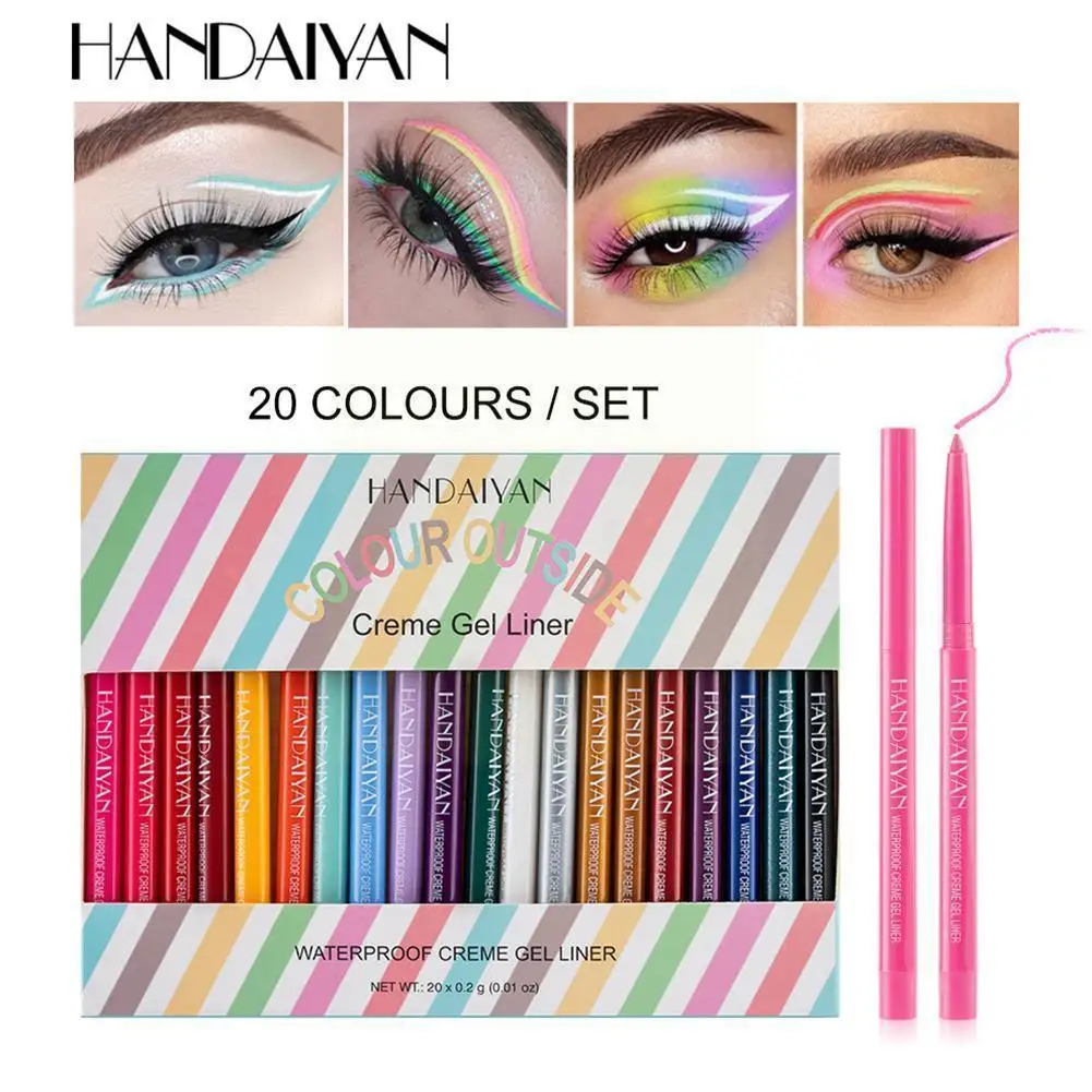 

Colorful Cat Eye Makeup Waterproof Neon Eyeliner Pen Eyes Up Long-lasting Liner Cosmetics Eyeliner Comestics Professional M I3V6