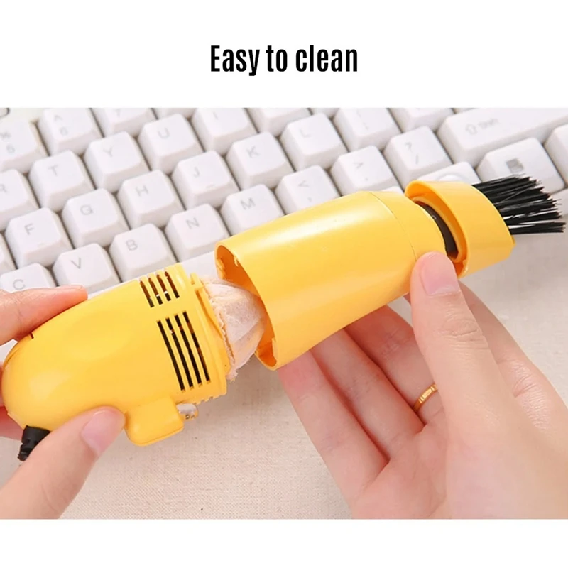 

HOT-USB Computer Keyboard Vacuum Cleaner Mini Desktop Dust Sweeper Collector Handheld Table Cleaning Tool