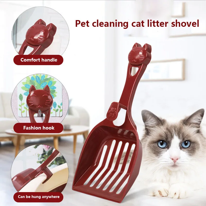 

1 Pcs Pet Cat Litter Shovel Scoop Sand Poop Waste Scooper Durable Cleaning Tool uacr Litter Housebreaking Cat Supplies Product