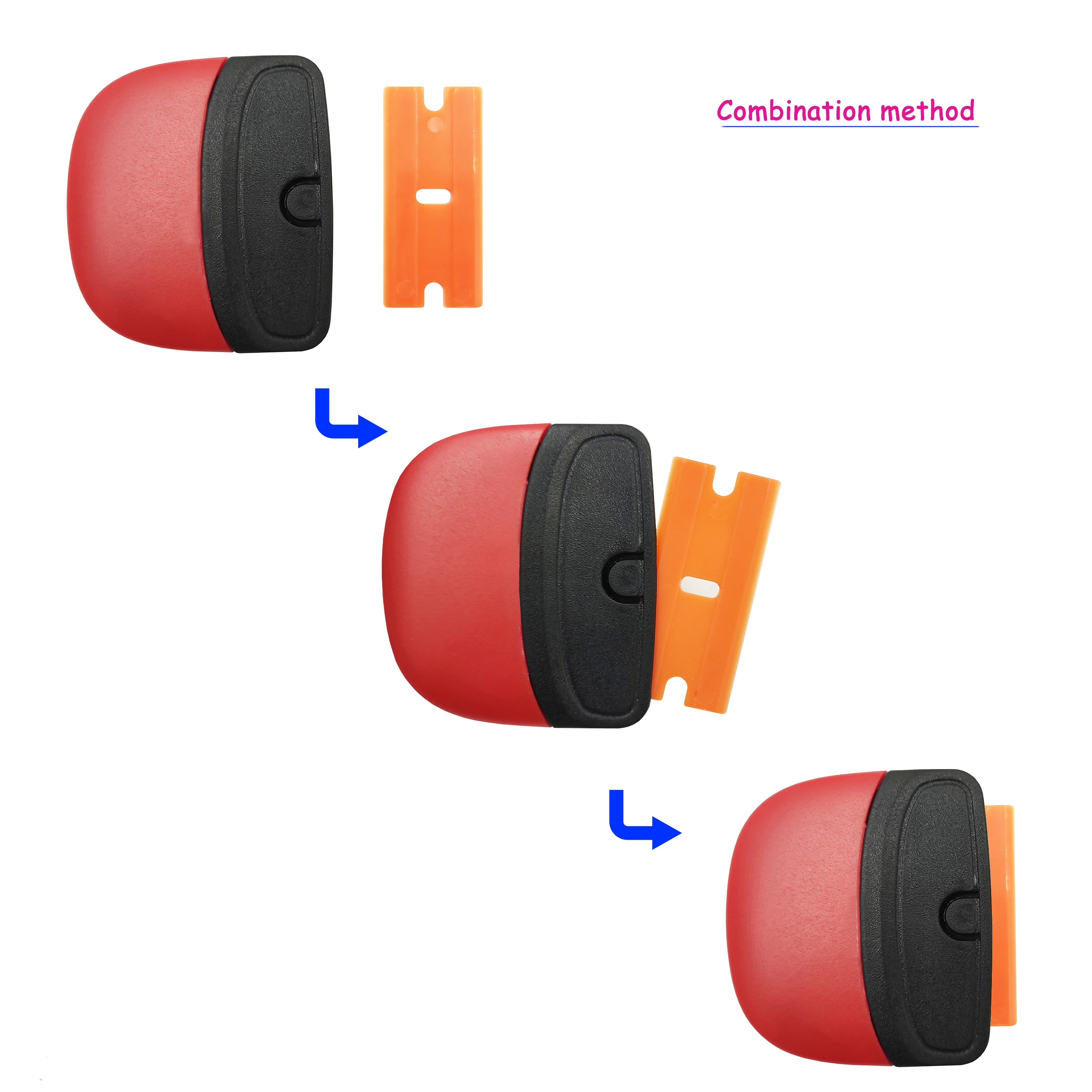 Car Sticker Razor Scraper 20pcs Plastic Blade Vinyl Carbon Film Glue Remover Window Tint Squeegee Glass Cleaning E37 20P | Автомобили и