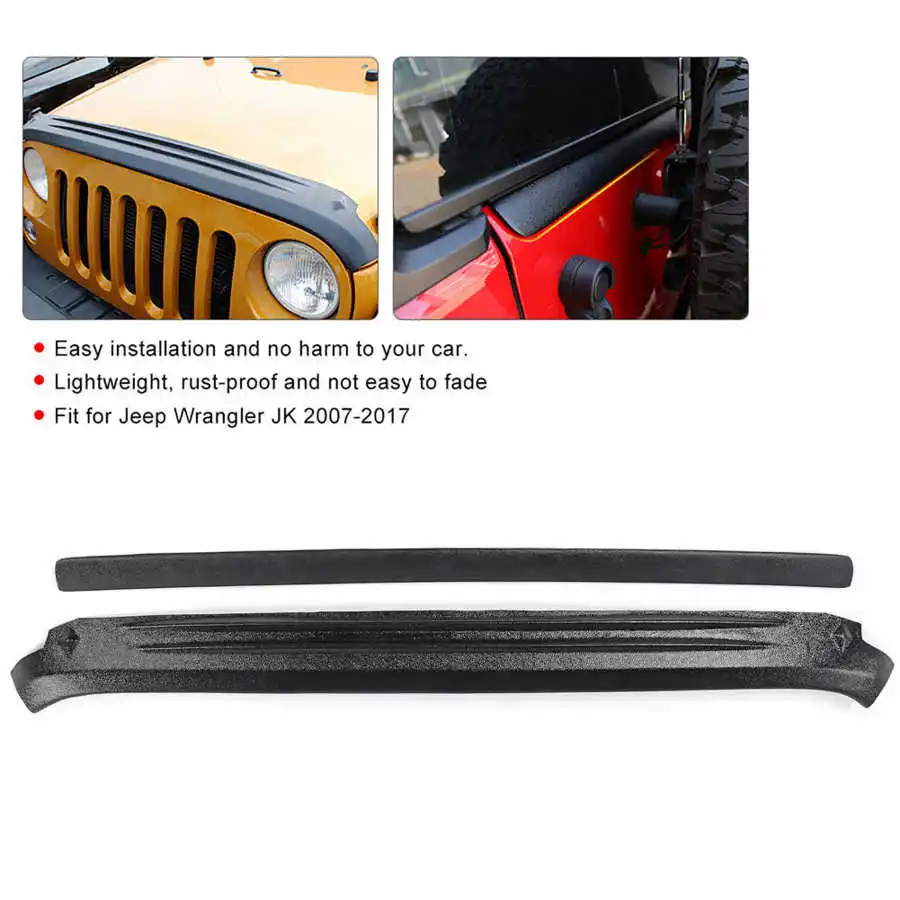 2Pcs Front Rear Sand Stone Deflector Guard Car Accessories Fit for Jeep Wrangler JK 2007-2017 | Автомобили и мотоциклы