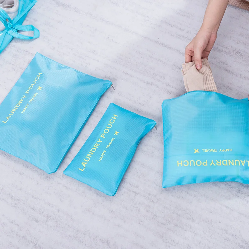 7 шт./компл. дорожная сумка для хранения набор одежды органайзер чехол