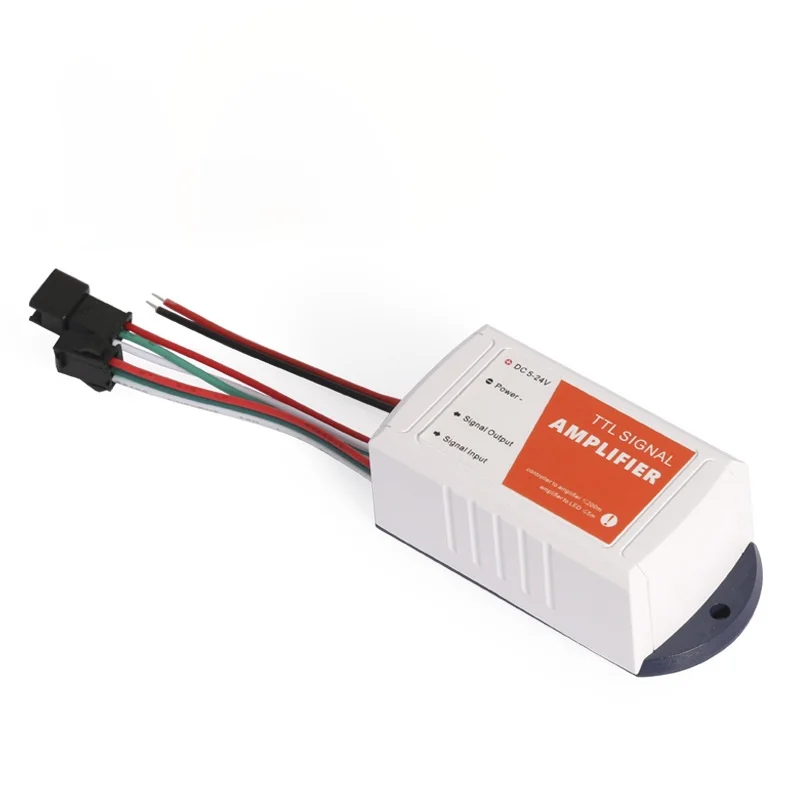 SPI Signal Amplifier DC5-24V Optical Isolation TTL 1CH Signal Repeater RGB LED Strip Signal Enhancer Extend 200m