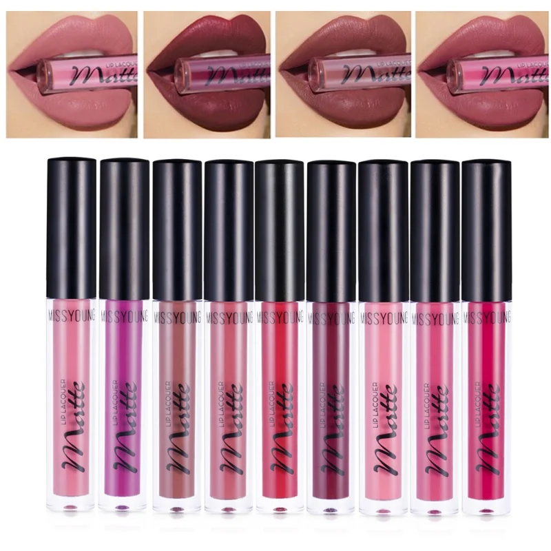 Новый матовый сексуальный Жидкий блеск для губ Lipsick долговечный