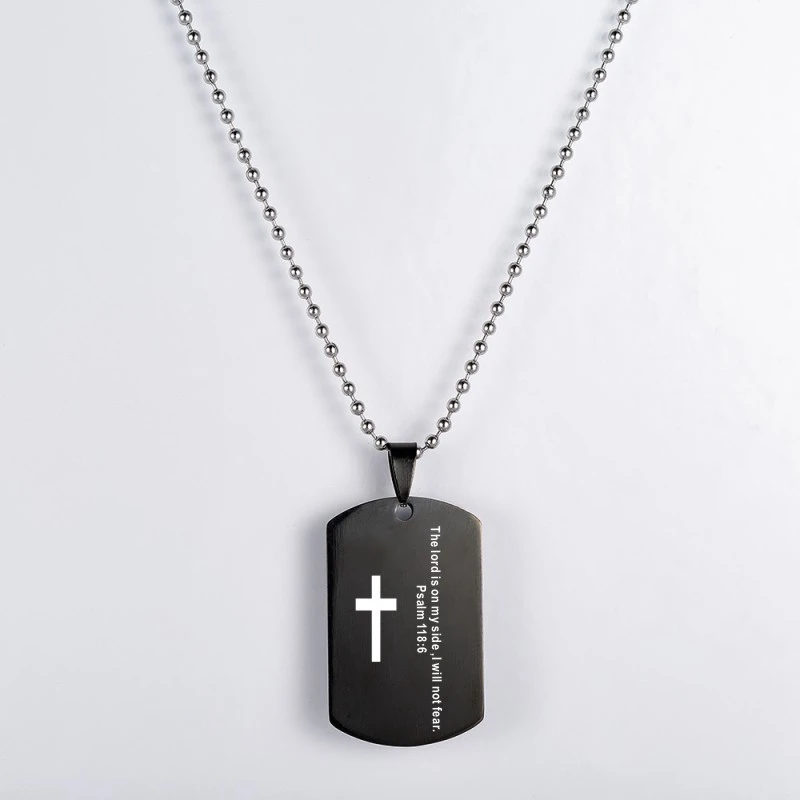 2021 Новое поступление крест Писания ожерелье стих из Христианской Библии молитва