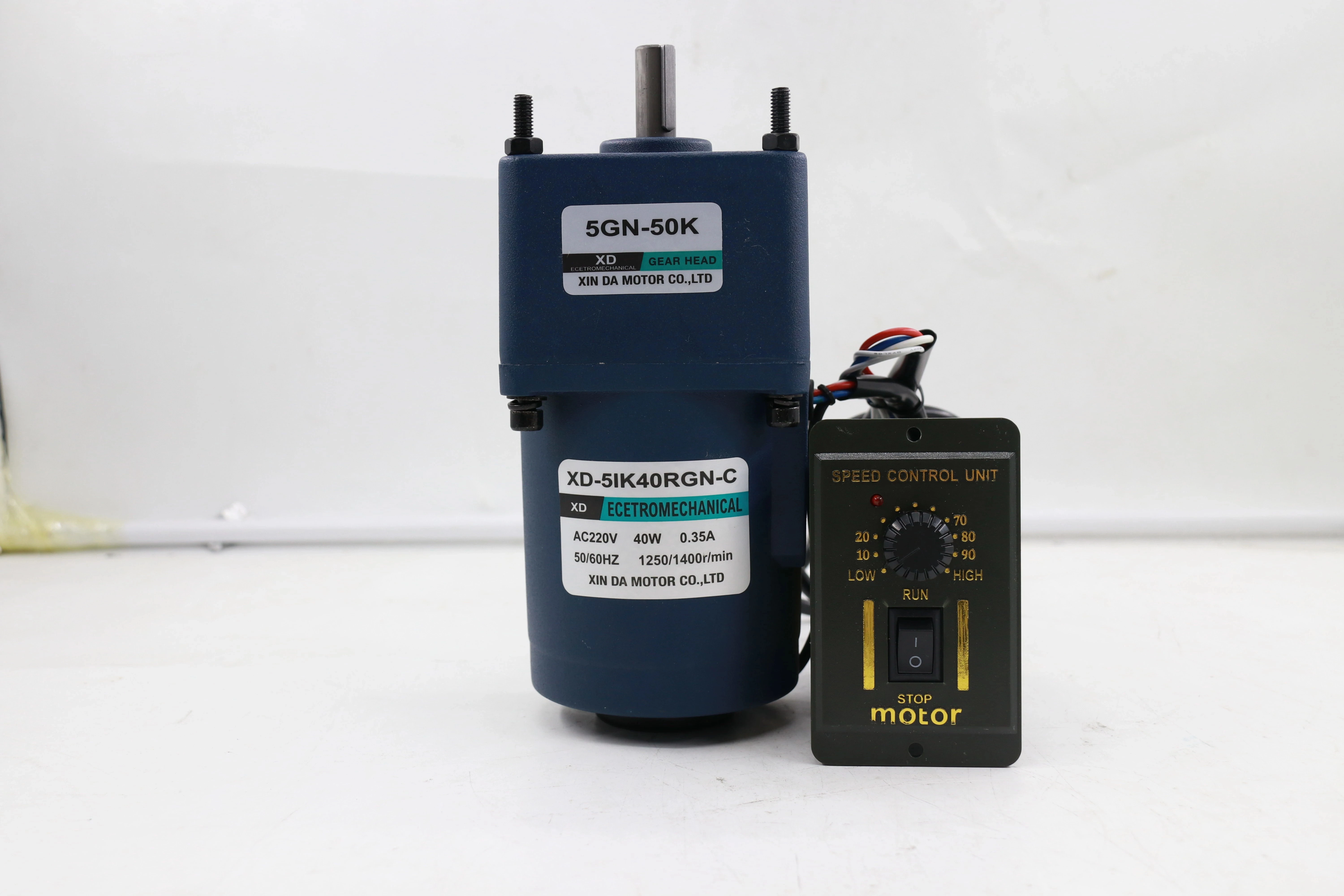 40W 220V AC Gear Reducer Motor With a Speed Governor Single-Phase Miniature Forward and Reverse Slow Induction | Обустройство дома