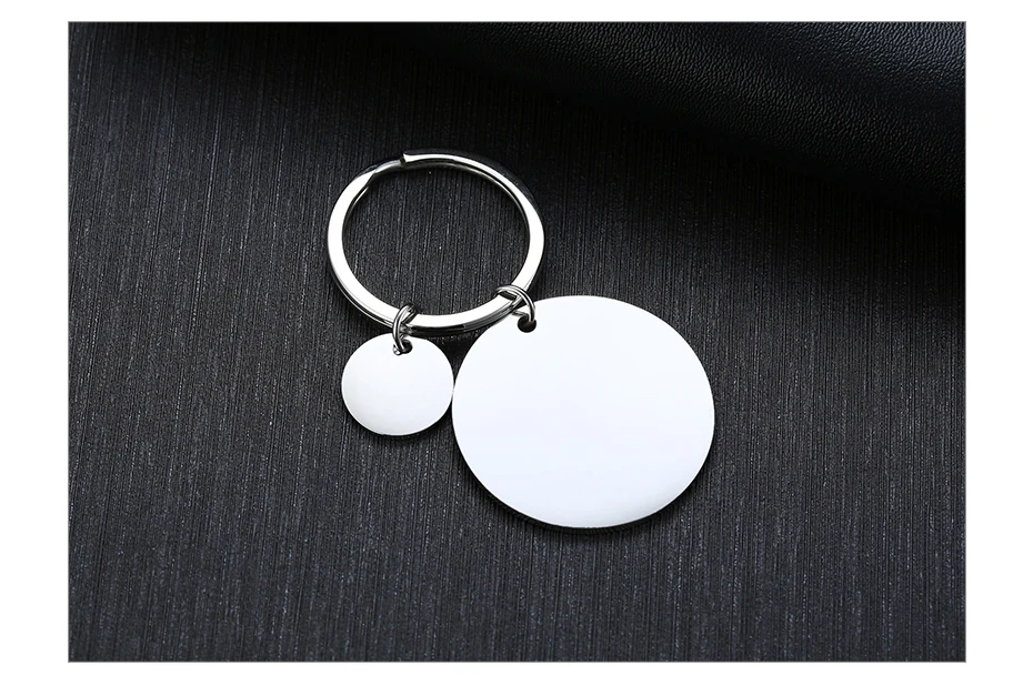 Vnox TO MY DAD Key Chains Stainless Steel Double Tags Engraved Love Papa Words Best Gifts for Father