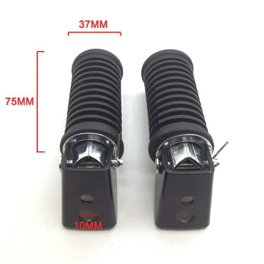

Dirt Bike Front Rubber Aluminum Foot Pegs Motocross Easy Install Accessories New