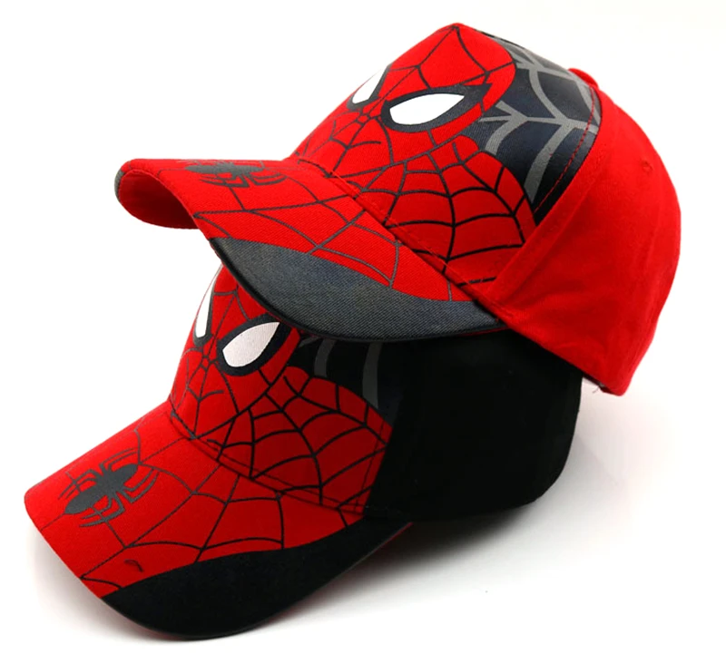 39 цветов, шапки для маленьких мальчиков и девочек, SPIDER-MAN хлопковая детская бейсбольная кепка с вышитыми героями мультфильмов, Кепка в стиле хип-хоп для мальчиков и девочек, бейсболка