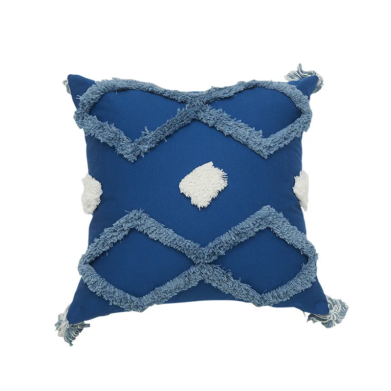 

Morroco Style Cushion Cover Decorative Tassel Tufting Pillow Cover Sofa Seat Cushion Covers Pillowcase