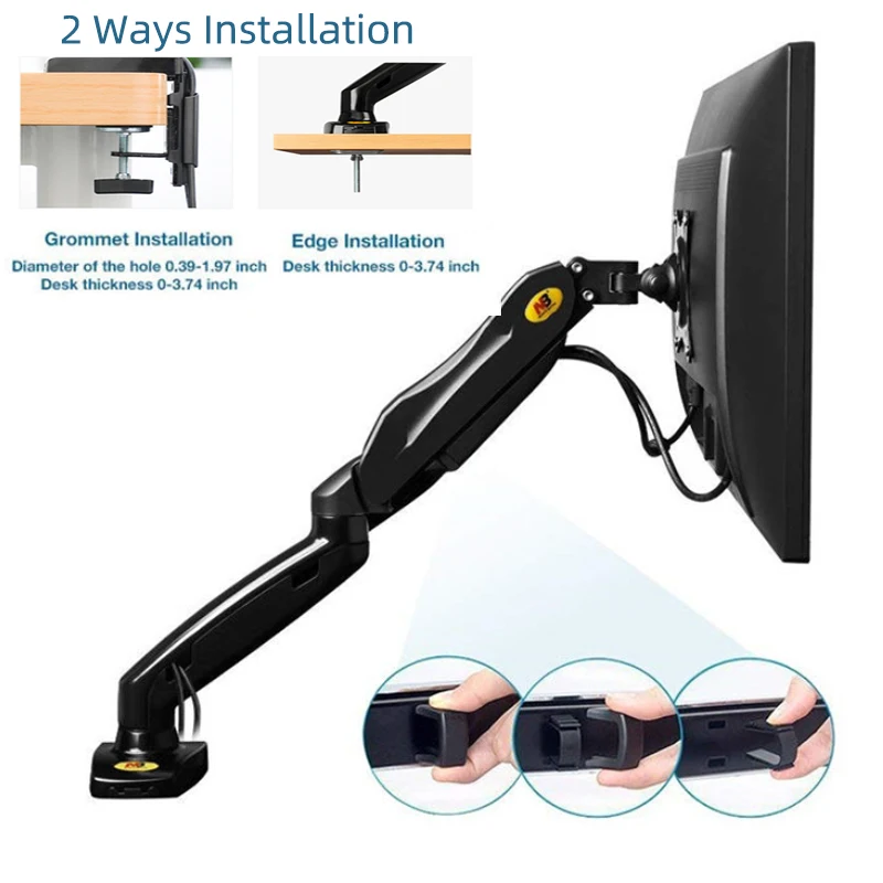 Настольный кронштейн для монитора F80 крепление на газовую пружину экрана 17-30