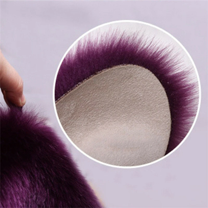 Faux Fur Sheepskin Style Rug (60 x90 /40x60 cm) Comfortable Soft Useable Wool Blanket For Bedroom Sofa Floor Throw | Дом и сад